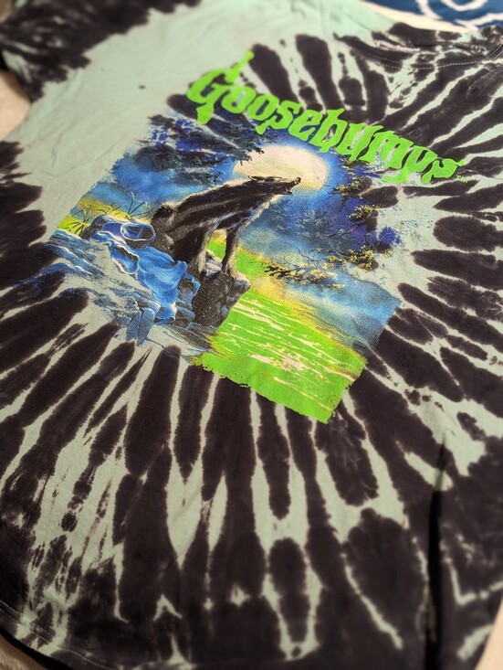 Goosebumps Other - Goosebumps Tie-Dye Graphic Tee in Black and Mint. 2xl